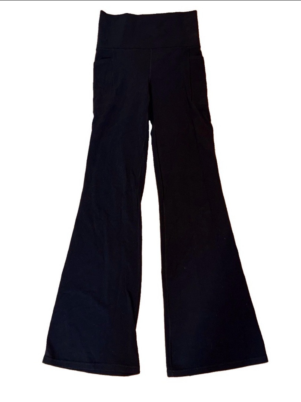 Athleta Black High-Rise Wide-Leg Yoga Pants